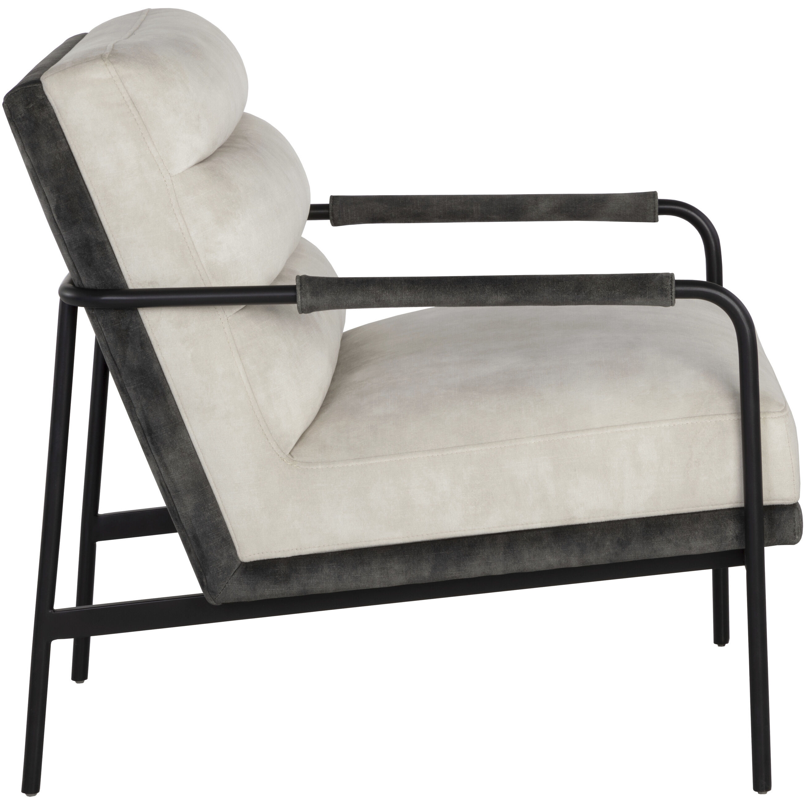 Tristen Nono Cream / Nono Dark Green Lounge Chair